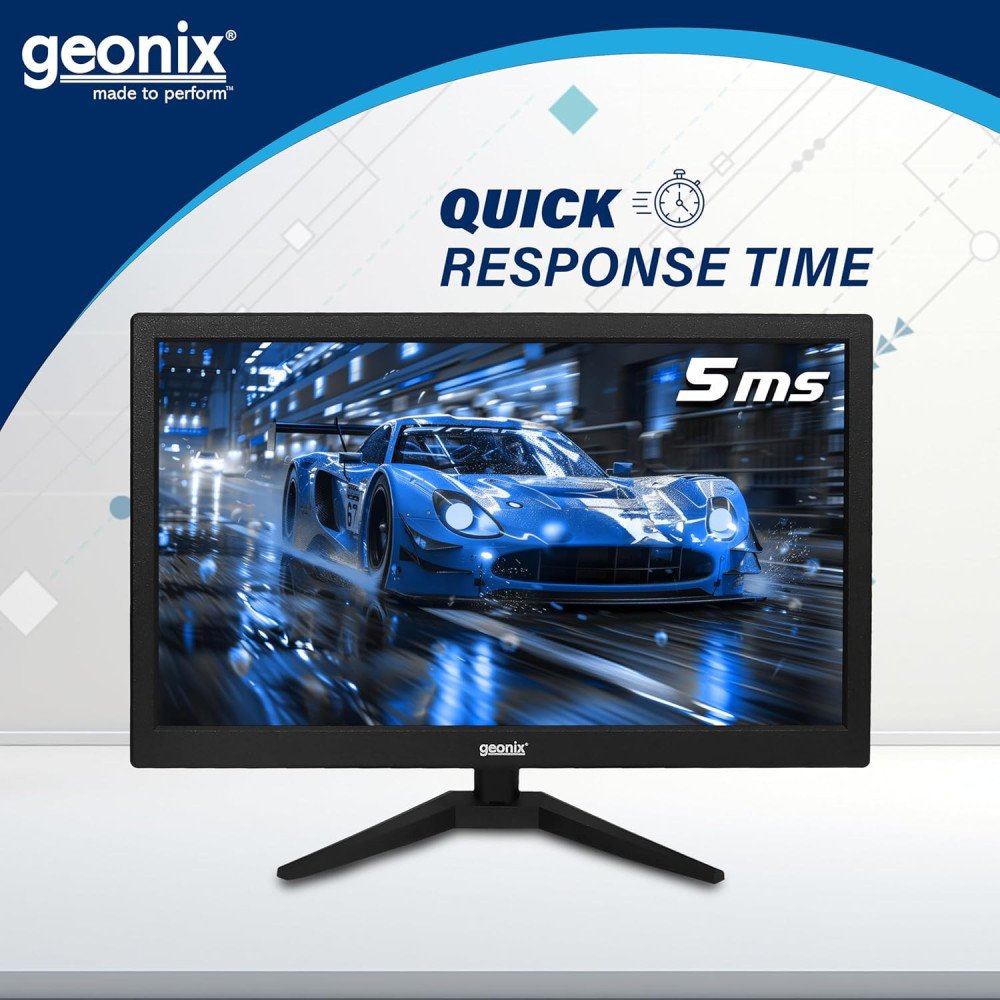 GEONIX PC Monitor 18.5" LED WITH HDMI, 3YR WARRANTY
