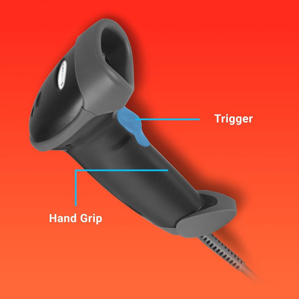 Zebronics-BS1H1000 1D Laser Handheld Barcode Scanner Supports