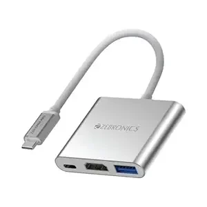 ZEBRONICS TA150 PRO 3 in 1 Type C Multiport Hub
