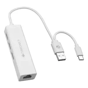 ZEBRONICS TA200UR Type C to Ethernet Adapter