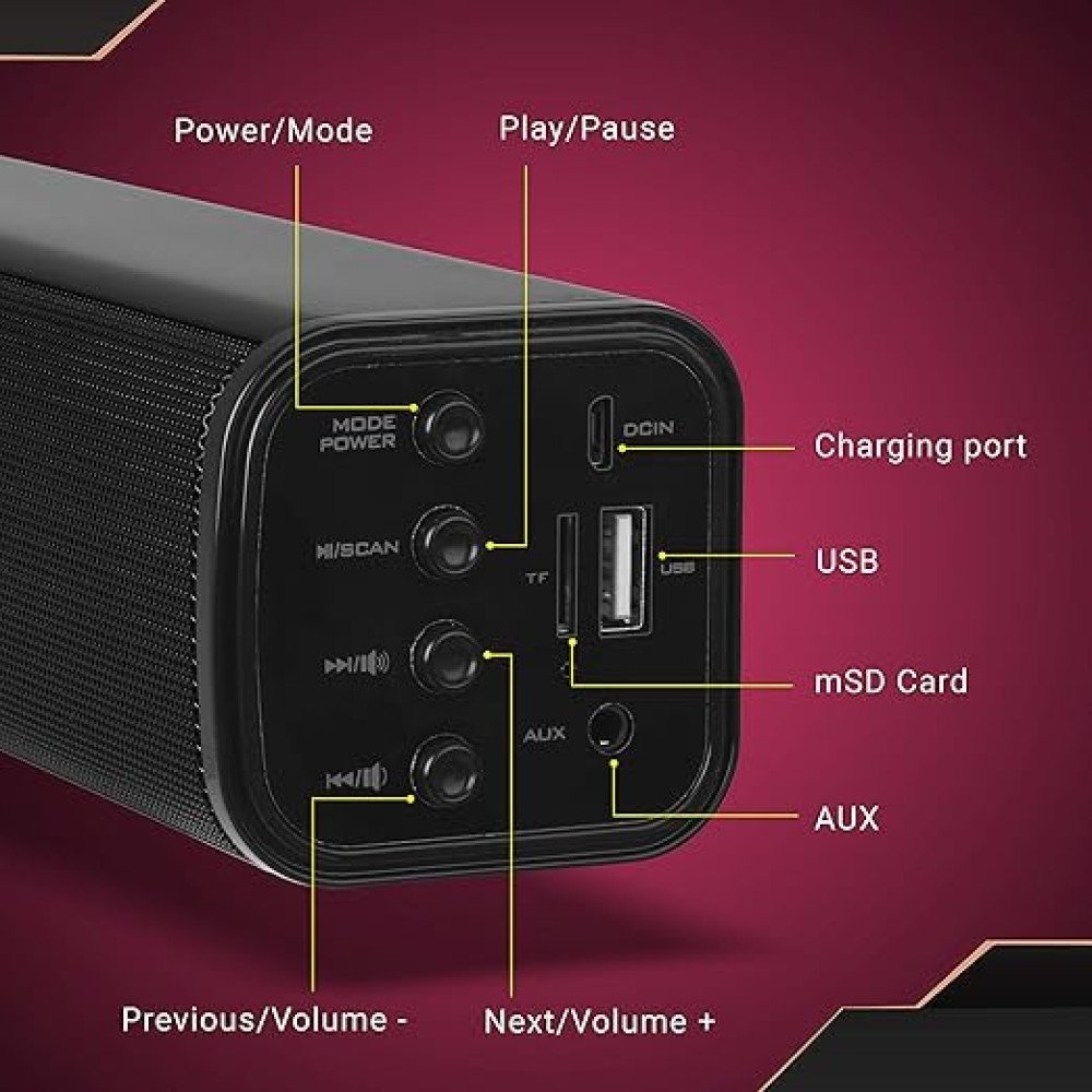 ZEBRONICS Zeb-Vita Plus Mini 16W Soundbar Supporting LED Display
