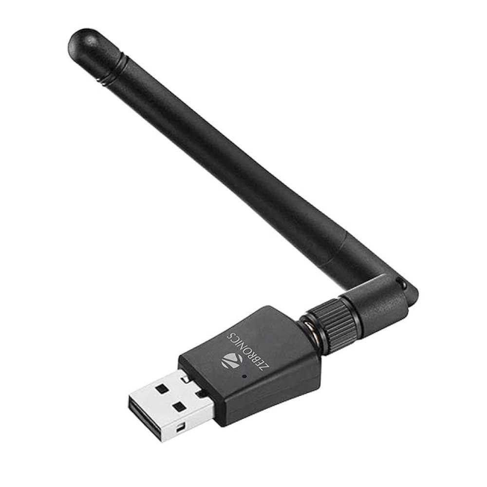 Zebronics ZEB-USB300WFD, 300Mbps WiFi USB Adapter