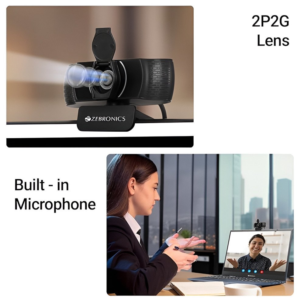 ZEBRONICS Pure Plus 4K Webcam