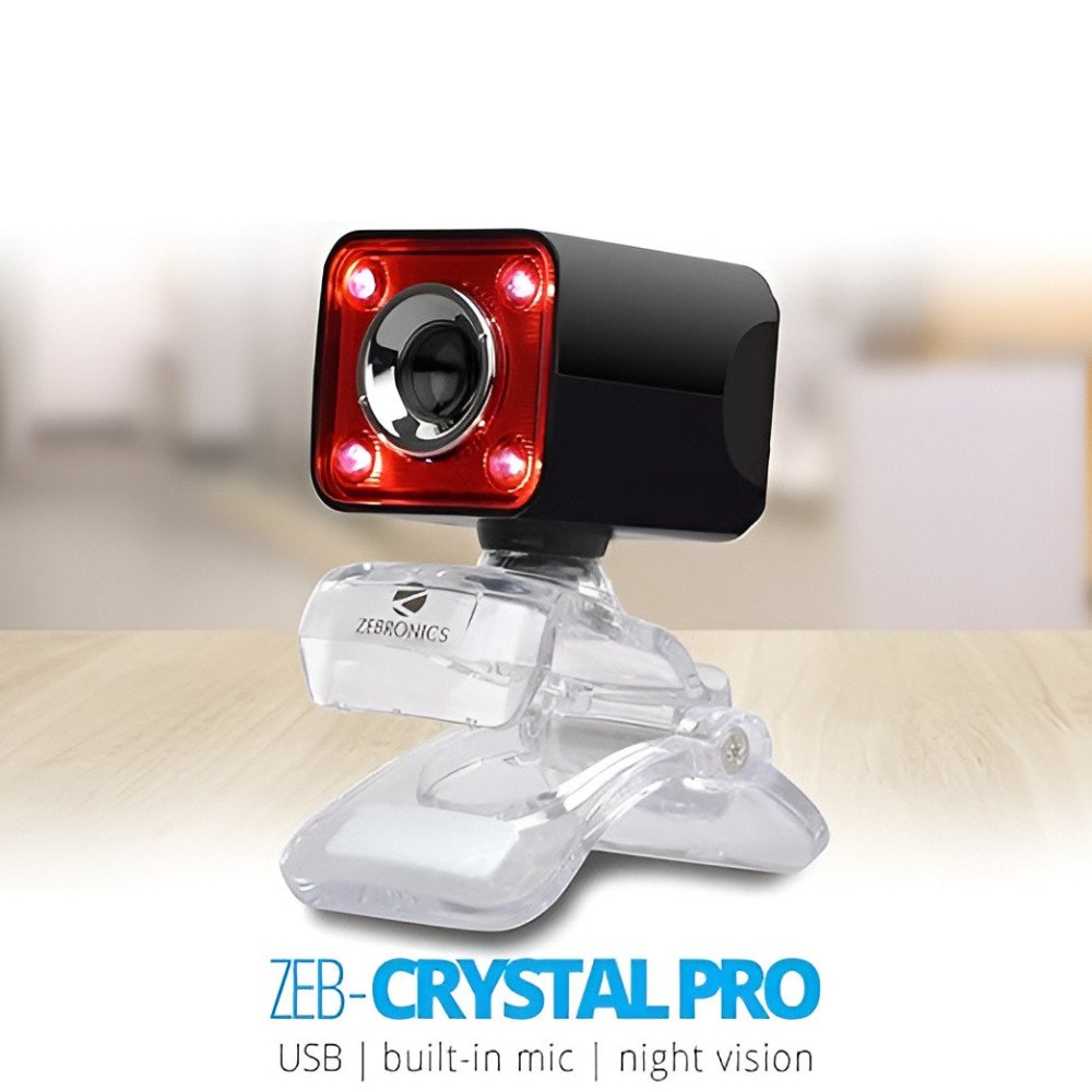 Zebronics Zeb-Crystal Pro Web Camera with USB Powered