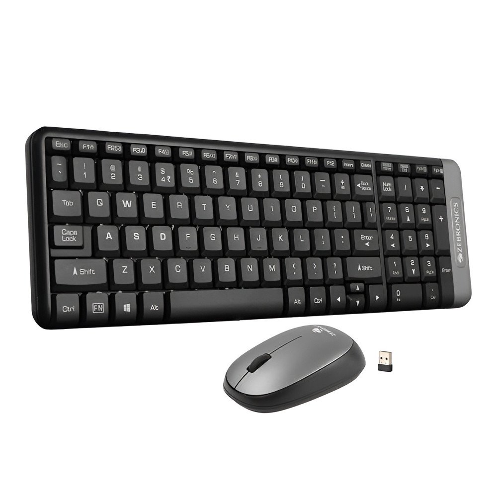 ZEBRONICS Companion 104 2.4GHz Wireless Keyboard & Mouse Combo