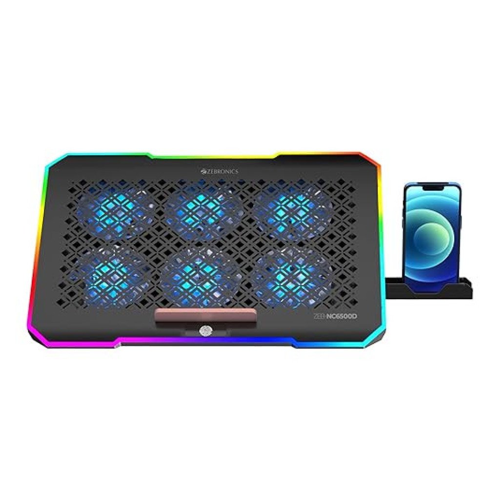 ZEBRONICS NC6500D Laptop Cooling Pad with Support up to 17 inch