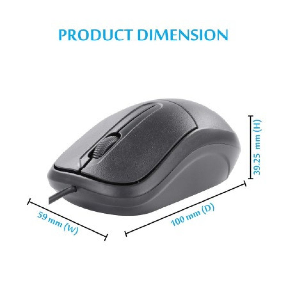 Zebronics Zeb-Comfort+ Wired Mouse