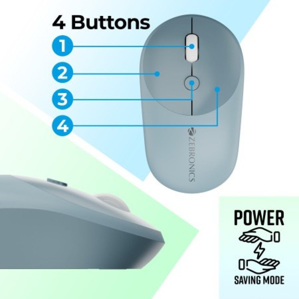 ZEBRONICS Keyboard & Mouse Companion 302  Wireless 2.4GHZ