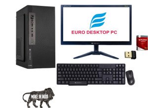 Euro Assemble Desktop (H-61 Motherboard,  Intel i3-3rd  Processor, 8 GB Ram, 512 Gb SSd, Wire Keyboard, Mouse, 18.5"