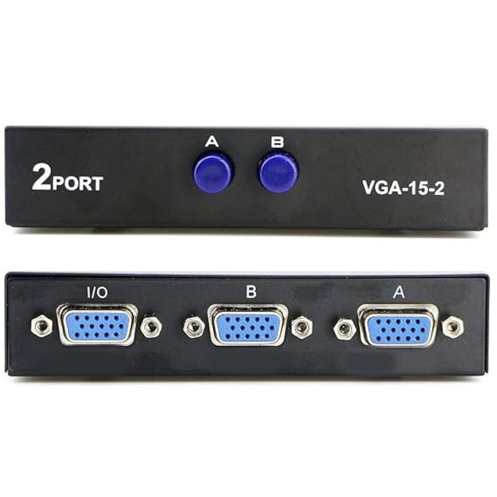 VGA 2 in 1 Out 2 Port VGA Switch MAXXCOM