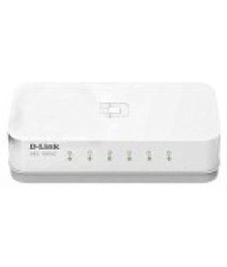 D-Link DES-1005C 5-Port 10/100 Mbps Unmanaged Switch, white