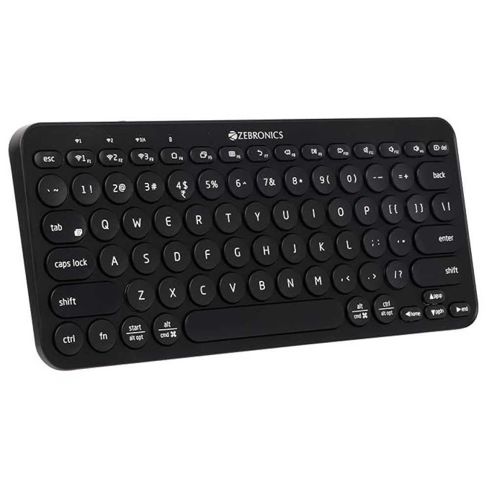 ZEBRONICS ZEB-K5000MW Bluetooth Wireless Keyboard with Easy-Switch for Up to 3 Devices for PC, Laptop,