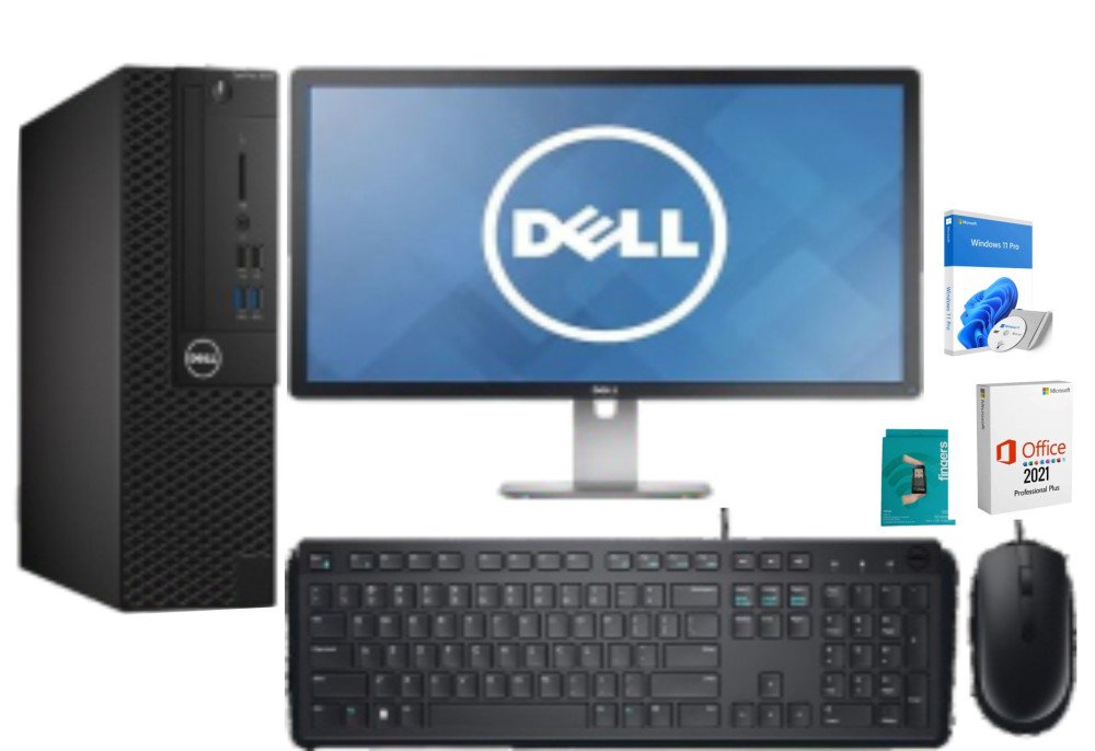 (Refurbished) DELL OPTIPLEX 7050 SFF (Core i5 6th Gen/ 8GB Ram/ 512GB SSD/ Win-10 Pro/Monitor 20")