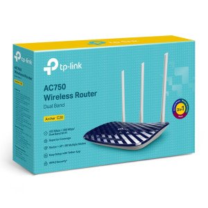 TP-LINK AC 750 WIRELESS ROUTER DUAL BAND (Archer C20)