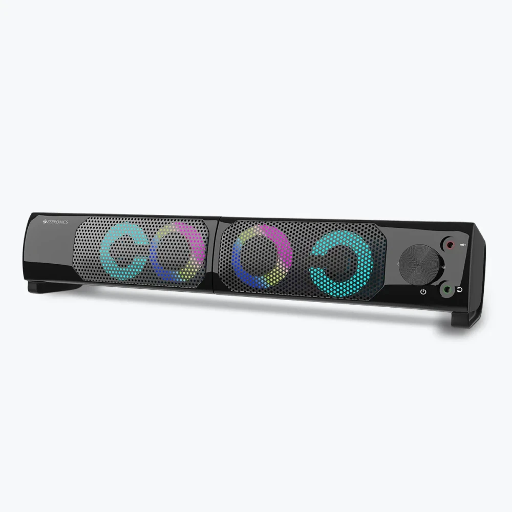 ZEBRONICS Igloo 2, 2.0 USB Computer Speakers, 10 Watts, RGB LED, USB