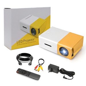 LED Projector with Multiple Interfaces Like AV, Audio, USB, HDMI, Micro SD, Film Projector
