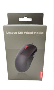 Lenovo 120 Wired Mouse, Black usb